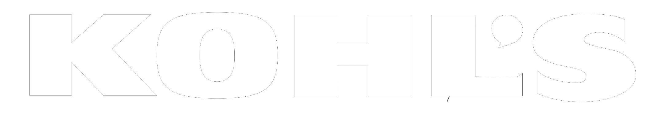 Kohls white logo
