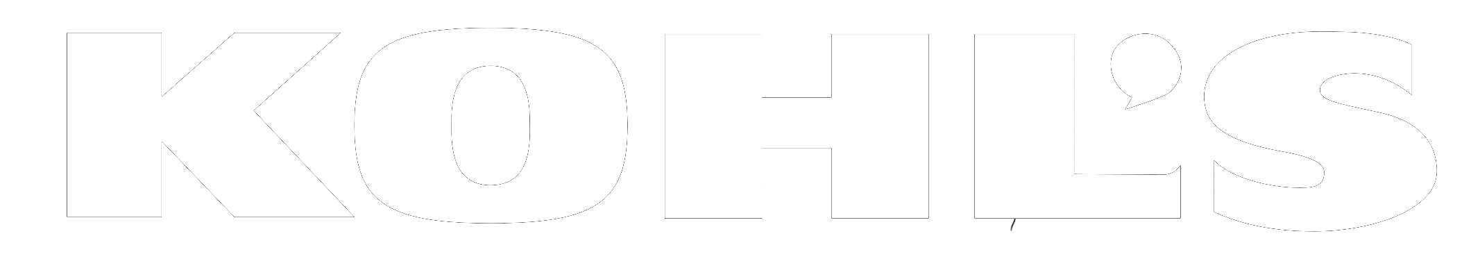 Kohls white logo Kohls white logo